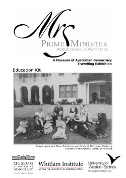 Education Kit - Whitlam Institute