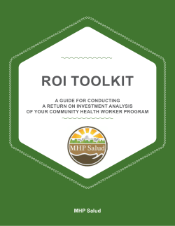 Return on Investment (ROI) Toolkit