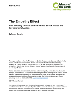 The Empathy Effect How Empathy Drives Common Values, Social
