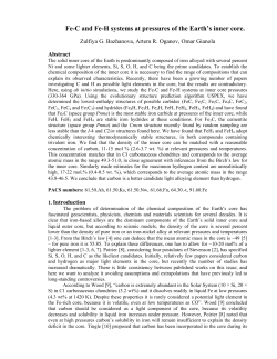 Fe-C and Fe-H systems at pressures of the Earth`s inner core.