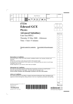 Edexcel GCE - physicsinfo.co.uk