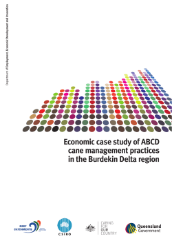 Economic case study of ABCD cane management practices in the