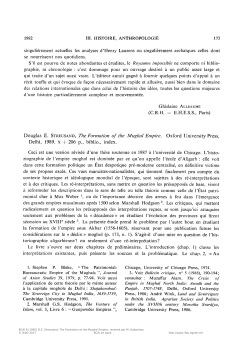 BCAI 9 (1992) D.E. Streusand: The Formation of the Mughal Empire
