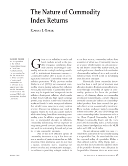 The Nature of Commodity Index Returns