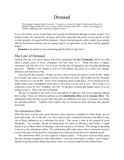 Demand - Scarsdale Public Schools