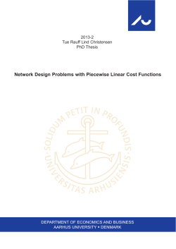 Network Design Problems with Piecewise Linear Cost Functions