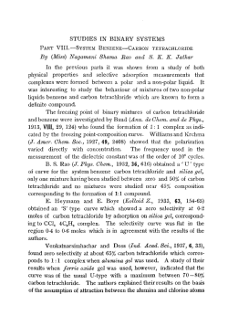 SYSTEM BENZENE-CARBON TETRACHLORIDE By