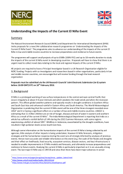 Announcement of Opportunity