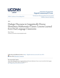 Dialogic Discourse in Linguistically Diverse Elementary