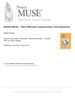 Between Monks: Tales of Monastic Companionship in - REL