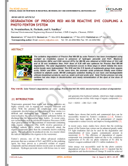 degradation of procion red mx-5b reactive dye