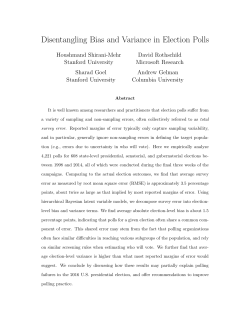 Disentangling bias and variance in election polls