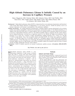 High-Altitude Pulmonary Edema Is Initially Caused by