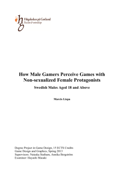How Male Gamers Perceive Games with Non