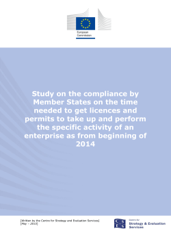 Study on the compliance by Member States on the time needed to