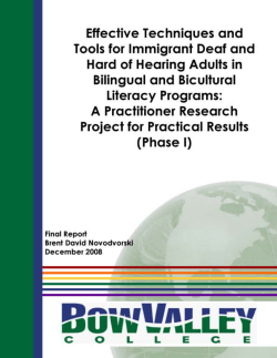 Effective Techniques and Tools for Deaf and Hard of Hearing in