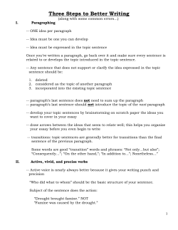 Three Steps to Better Writing