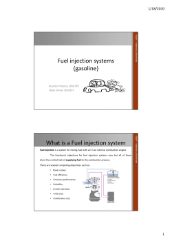 (gasoline) What is a Fuel injection system - DEE