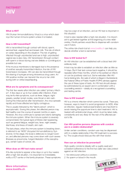 HIV - Lovelife.ch