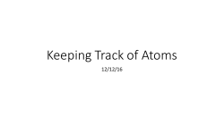How to Count Atoms