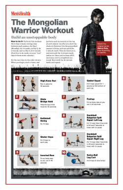 The Mongolian Warrior Workout Build an unstoppable body