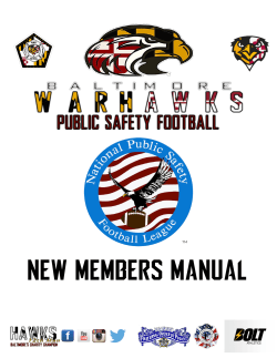 new MEMBERs manual - Baltimore Warhawks