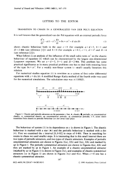 LETTERS TO THE EDITOR It is well known that the generalized van