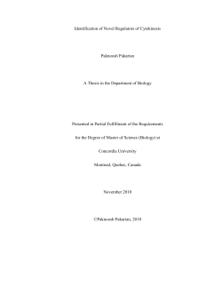 Master of Science (Biology)