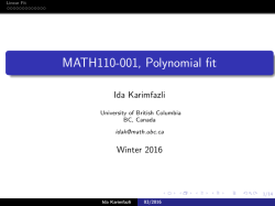 Slides on linear approximation