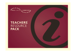 PCC Teachers Resource Pack 100908