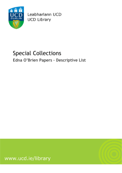 Special Collections - University College Dublin
