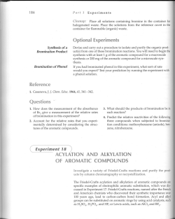 Acetylation of Ferrocene