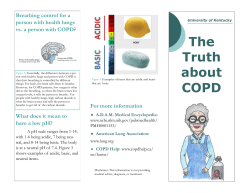 The Truth about COPD - University of Kentucky