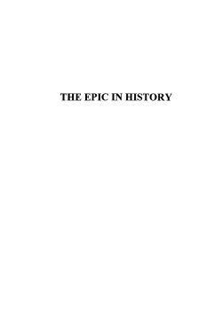 the epic in history - Sydney Open Journals online