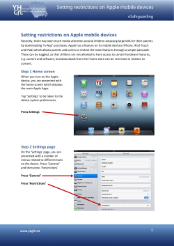 How to set restrictions on Apple devices