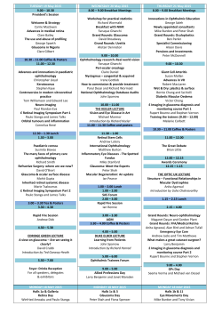 MONDAY 18 MAY 2015 MONDAY 18 MAY 2015 MONDAY 18 MAY