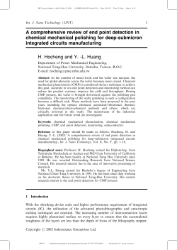 A Comprehensive Review of Endpoint Detection in Chemical