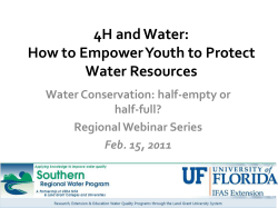 Southern Region 4-H2O Ambassador Program