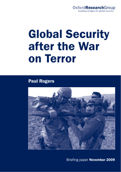Global Security after the War on Terror