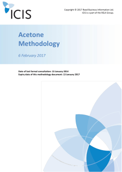 Acetone Methodology