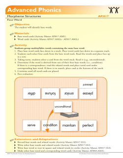 AP.017 Four Word - Florida Center for Reading Research