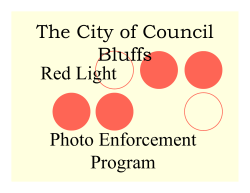 The City of Council Bluffs Redlight Photo Enforcement Program