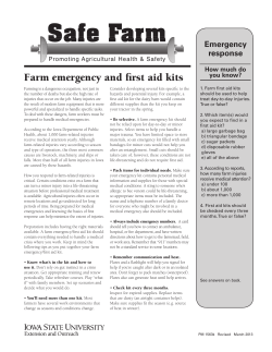Farm emergency and first aid kits - Extension Store