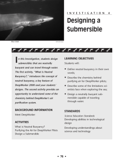 Designing a Submersible