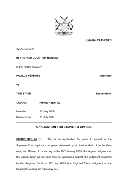 paulus nepembe vs the state