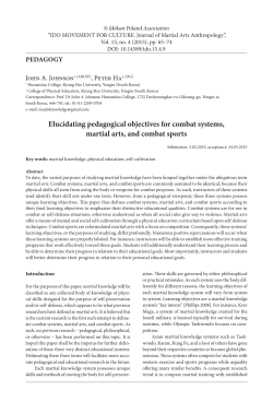 Elucidating pedagogical objectives for combat systems