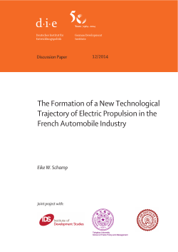 The Formation of a New Technological Trajectory of Electric
