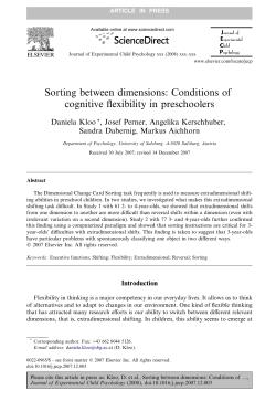 Sorting between dimensions: Conditions of cognitive