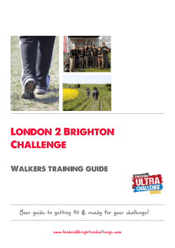 Walkers Training Guide - London 2 Brighton Challenge