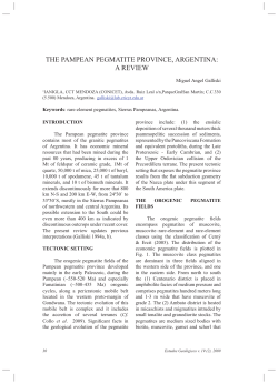 the pampean pegmatite province, argentina: a review